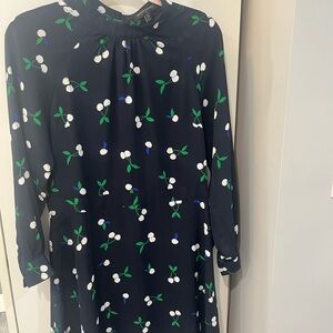 Banana Republic Navy Floral Dress